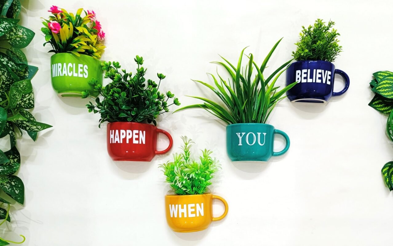 Garden Pots Calligraphy Design in Qatar