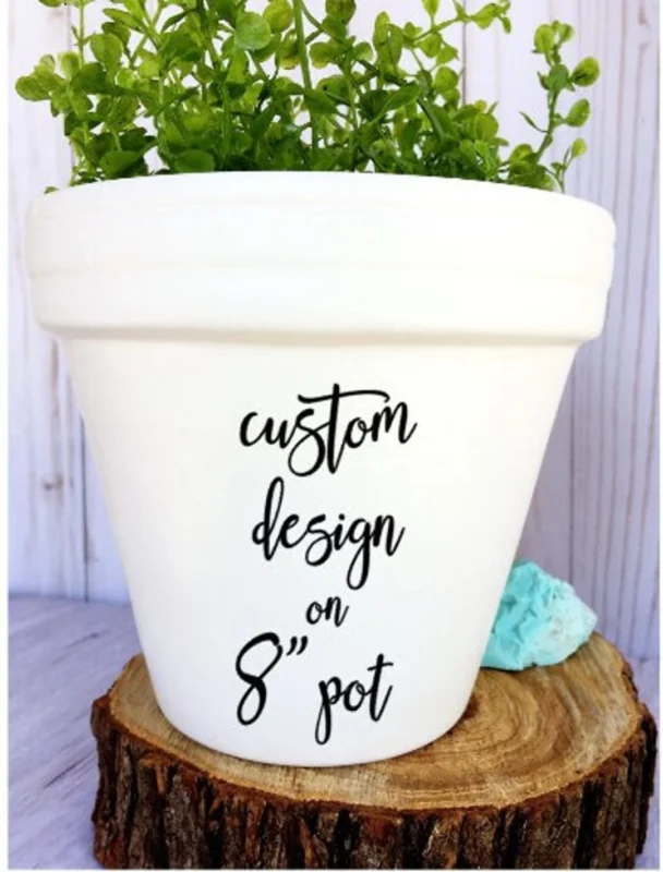 Plastics Pots Calligraphy Design in Qatar